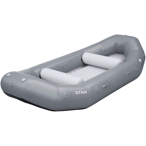 Star Outlaw 130 Self-Bailing Raft in Gray front