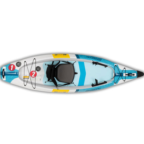 Sea Eagle EZLite 10 Pro Inflatable Kayak Package top