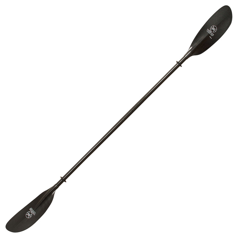 Werner Athena Straight Shaft Carbon Kayak Paddle in Carbon angle
