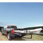 Malone Axis Angler Truck Bed Extender Package with kayak loaded left