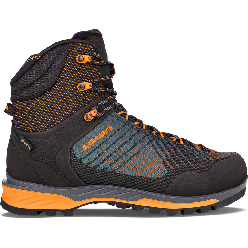 Lowa Men's Mangart GTX Mid Mountaineering Boots in Anthracite/Lime side