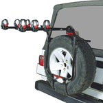 Malone RunWay Bike Spare Tire Rack installed on a Jeep