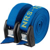 NRS Buckle Bumper Tie Down Strap 2 Pack in Iconic Blue 15ft