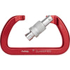 NRS Master-D NFPA Screw Lock Carabiner in Red open