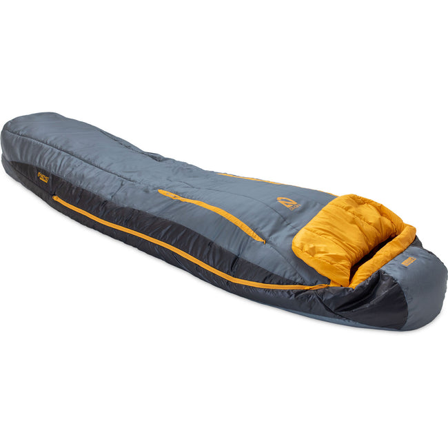 Nemo Men's Forte Endless Promise 35 Synthetic Sleeping Bag in Fortress/Mango angle