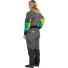 NRS Women's Pivot Dry Suit in Jade/Lime model back