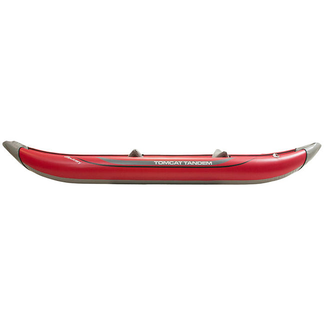 AIRE Tributary Tomcat Tandem Inflatable Kayak in Red side