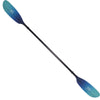 Werner Camano Fiberglass Straight Shaft Kayak Paddle in Gradient Abyss angle