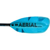 Aqua-Bound Aerial Minor Fiberglass Versa-Lok Straight Shaft 2-Piece Kayak Paddle in Blue right blade backside