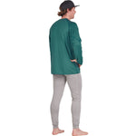 NRS Men's Lightweight Long Sleeve Shirt in Mediterranea model back