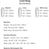 Big Agnes Lost Dog 30 Degree Synthetic Sleeping Bag in Yellow/Navy size chart
