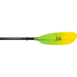 Werner Camano 4-Piece Fiberglass Straight Shaft Kayak Paddle in Gradient Citrus blade
