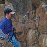 Metolius Climbing PAS 22 kN (Personal Anchor System) in use by a climber