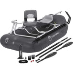 NRS Slipstream 9.6 Deluxe Fishing Raft Package components