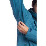 Level Six Nahanni Paddling Jacket in Crater Blue side zipper