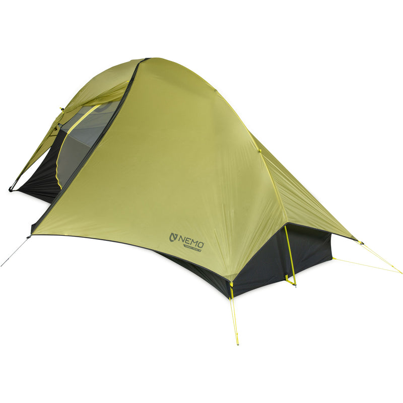 Nemo Hornet OSMO 1 Person Backpacking Tent with rainfly unzipped