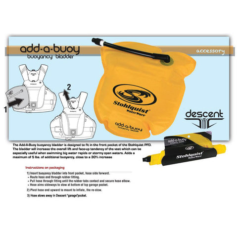 Stohlquist Add-A-Buoy PFD Bladder Instruction