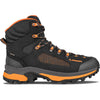 Lowa Men's Corvara GTX Mid Backpacking Boots in Black/Orange side view