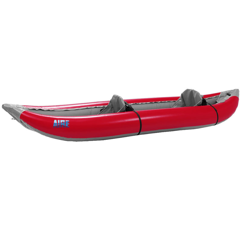AIRE Outfitter II Inflatable Kayak in Red angle