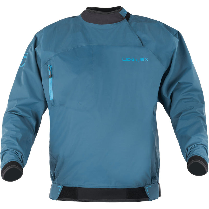 Level Six Baffin Paddling Jacket in Crater Blue front