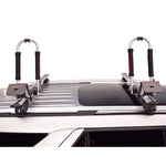 USED Malone Downloader Kayak Roof Rack side view on an SUV