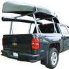 Malone TradeSport Truck Bed Rack with SeaWings Bundle with a canoe loaded