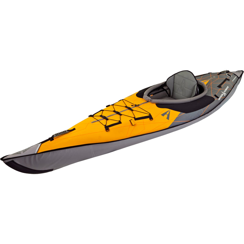 Advanced Elements AdvancedFrame Elite SE Inflatable Kayak in Orange/Gray angle