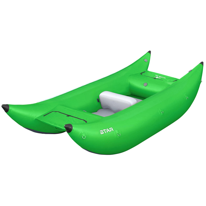 Star Slice XL 12 Paddle Cataraft in Lime angle