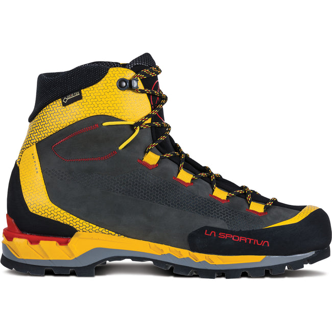 La Sportiva Men's Trango Tech Leather GORE-TEX Mountaineering Boots in Black/Yellow side