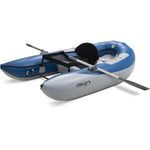 Outcast Fish Cat Scout IGS Frameless Pontoon Boat in Blue angle