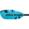Aqua-Bound Aerial Major Fiberglass Bent Shaft 1-Piece Kayak Paddle in Blue left balde frontside