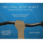 Werner Odachi Carbon Bent Shaft Whitewater Kayak Paddle shaft grip diagram