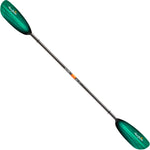 Aqua Bound Tango Fiberglass Straight Shaft 2-Piece Kayak Paddle in Green Tide angle