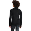 Outdoor Research Women's Vigor Grid Fleece Quarter Zip Shirt in Black model view back