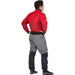 NRS Men's Freefall Dry Pants in Gray model back
