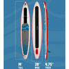 Hala Nass-T Tour EX Inflatable Stand-Up Paddle Board (SUP) dimensions