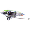 Malone EcoLight 4-Boat Stacker Kayak Trailer Package with kayak loaded side