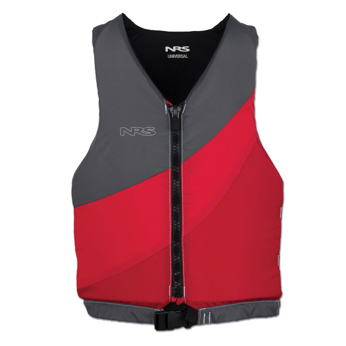 NRS Crew Universal Lifejacket (PFD) in Red/Gray front