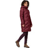 Patagonia Women's Down With It Parka in Carmine Red model side