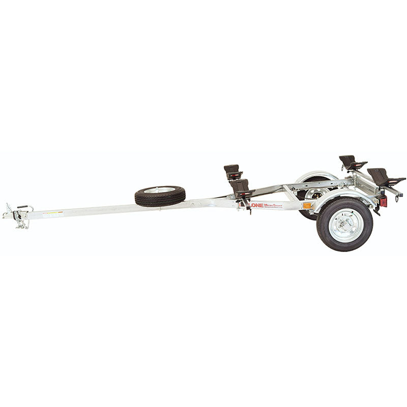 Malone MicroSport LowBed 2-Boat MegaWing Kayak Trailer Package angle