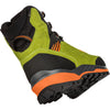 Lowa Men's Cadin II GTX Mid Mountaineering Boots in Lime/Flame back sole