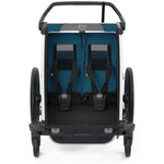 Thule Chariot Cross 2 Multisport  Stroller/Trailer in Majolica Blue front view