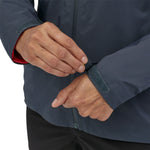 Patagonia Women's Storm10 Jacket in Smolder Blue model cuff