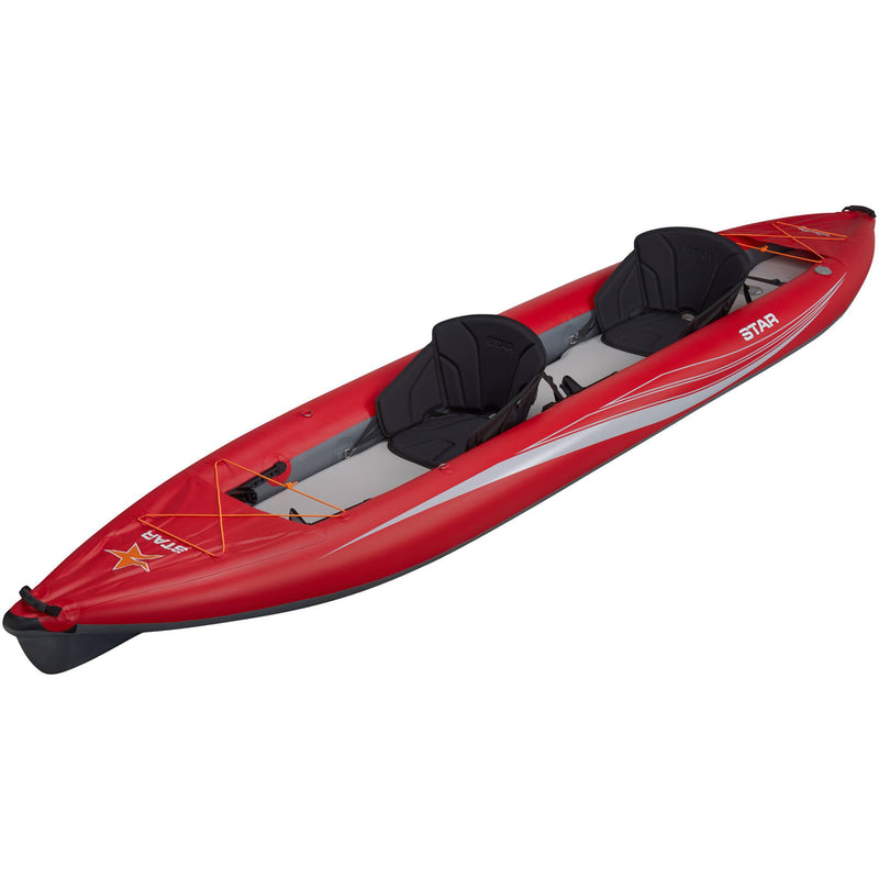 Star Paragon Tandem Inflatable Kayak in Red angle