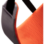 Mammut Women's Comfort Knit Fast Adjust Rock Climbing Harness in Shark/Safety Orange leg loops