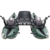 Outcast Fish Cat Panther Pontoon Boat in Green front