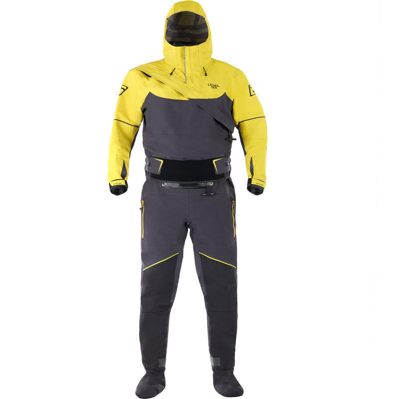 Level Six Fjord Dry Suit in Citron front