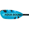 Aqua-Bound Aerial Minor Fiberglass Versa-Lok Straight Shaft 4-Piece Kayak Paddle in Blue left balde frontside