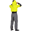 NRS Men's Navigator GORE-TEX Pro Semi-Dry Suit in Chartreuse model back