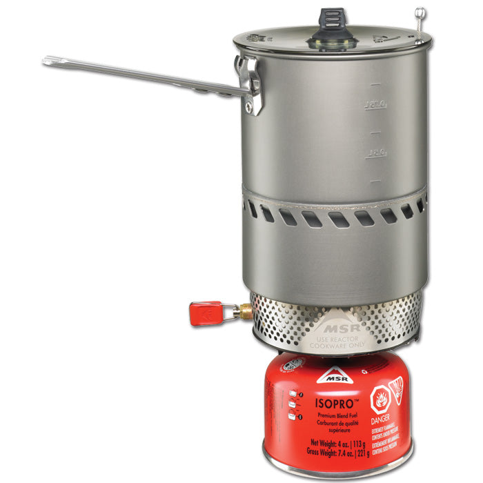 MSR Reactor 1.0L Camping Stove System angle